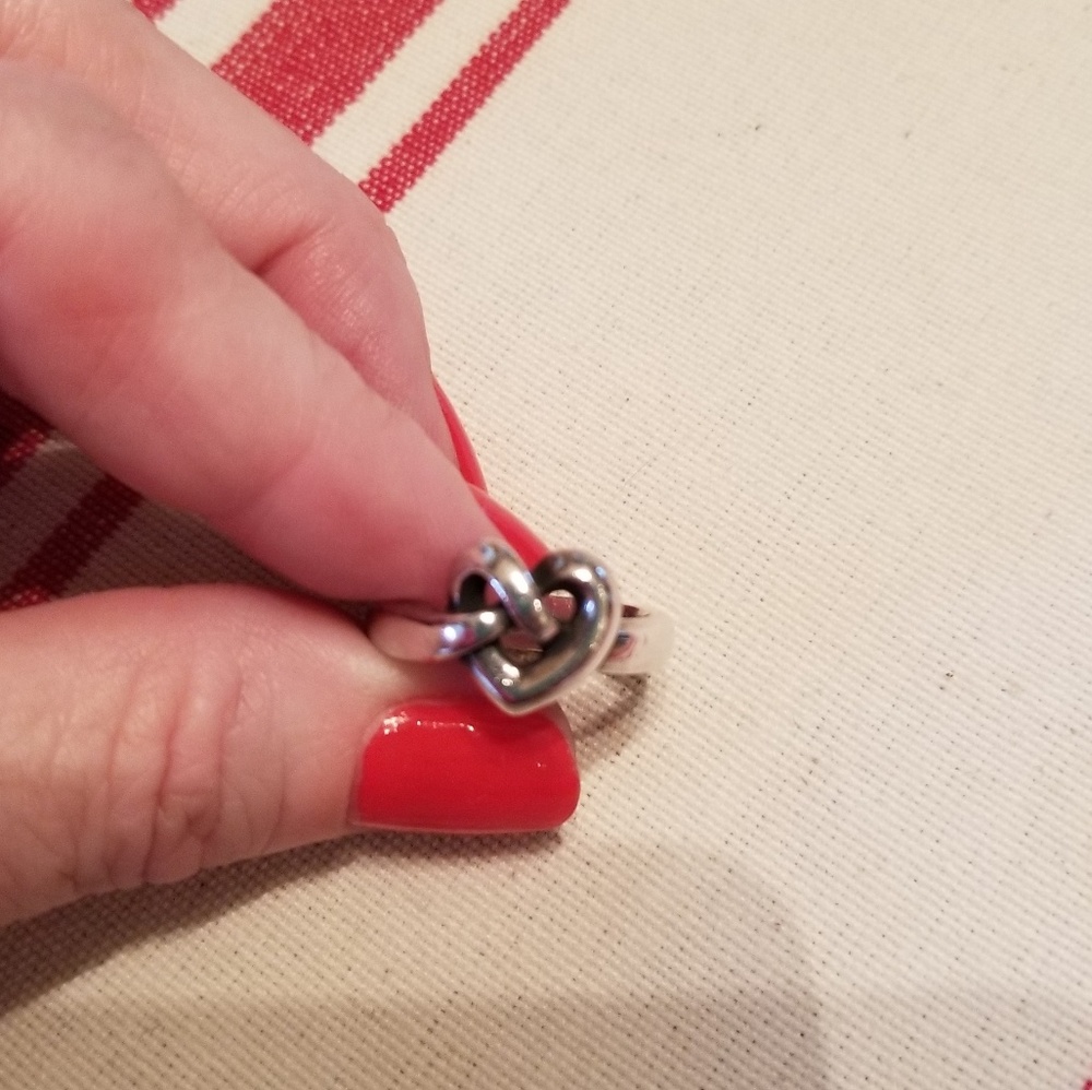James Avery heart knot ring